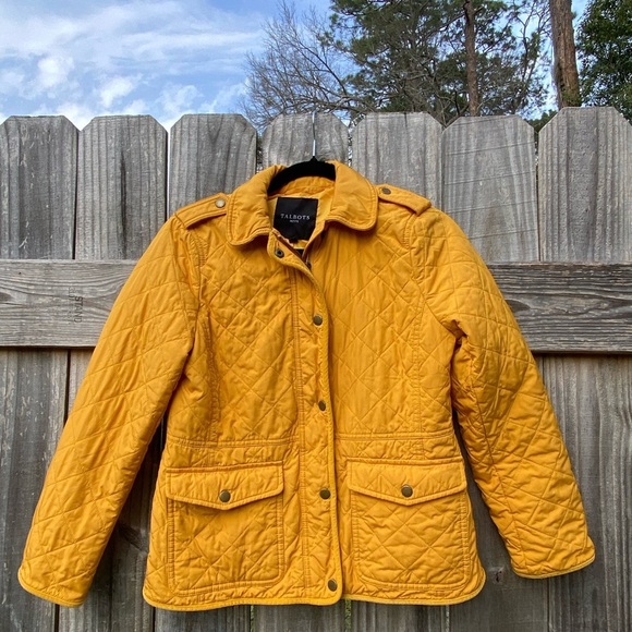 Talbots Petite Marigold Yellow Quilted Jacket - Picture 1 of 9